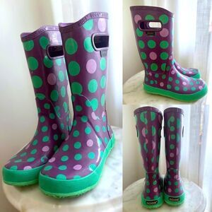 Bogs Kids rain boot Dots  size 3
